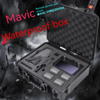 For DJI Mavic 2 Waterproof Storage Case For DJI Mavic 2 Pro /Mavic 2 Zoom Remote Control with Screen Accessory Storage Box