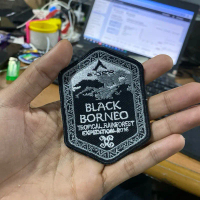 Patch Bordir Eiger Black Borneo Super premium