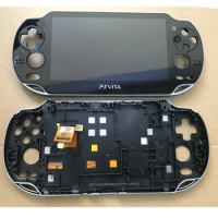 Black Original OLED LCD Screen Display Touch Digitizer Assembly with Frame for PS Vita PSV 1000 Fat Console