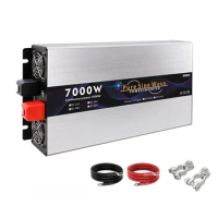 Inverter 3000W 5000W 6000W 7000W Pure Sinus Wave 12v 24v 48v To AC 220v 230v Solar Car Transformer Portable Power Bank Converter