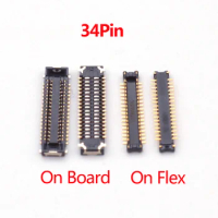 2Pcs Lcd Display Screen Flex FPC Connector For Samsung Galaxy J7 J5 Prime G610 G6100 ON5 ON7 2016 G5700 G570 Plug On Board 34Pin