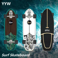 Professional S7 Surf Land Skateboard Highly Smooth Maple Cruiser Skate Board Longboard For Street Brushing 2023 Surfboard
