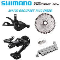 Shimano Deore m4100 1x10S Derailleurs RD-M4120 10 Speed Shift Lever Sunshine Cassette 36T 40T 42T 46T 50T Chain 10V Groupset