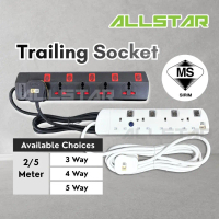 [Trending]【SIRIM】Trailing Socket 3/4/5 Way 2/5 Meter Premium Extension Socket Heavy Duty Wire Plug 1