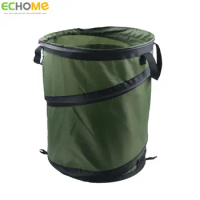 ECHOME Outdoor trash can folding car portable camping barbecue Oxford cloth storage bag household garden storage tool bucket