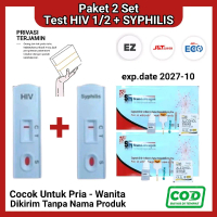 Paket Isi 2 Tes Hiv dan Syphilis Akurat Mandiri l alat test hiv dan sifilis Set