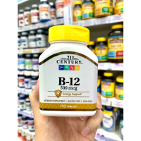 美國21st Century 維他命B12, 500微克 110片