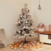 【摩達客】6尺/6呎-180cm頂級植雪裝飾聖誕樹-全套飾品組不含燈