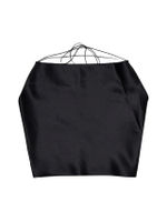 เสื้อผู้หญิง Rich Satin Strings สีดำ