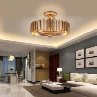 2020 New Luxury Restaurant Fan Light decor Lamp With 2.4G Remote Control Bedroom Ceiling Fan Light Aluminum Lamp Body AC220V