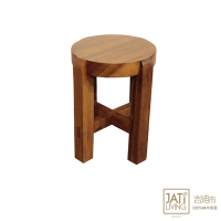 吉迪市柚木家具 原木造型小圓椅/矮凳 SN015 板凳 椅凳 椅子 原木 日式 和風 童趣