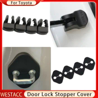 4Pcs ABS Car Door Lock Cover Door Stopper Cover for Toyota Camry 2008-2013 Corolla 2008-2013 RAV4 RAV 4 2013-2018 Accessories