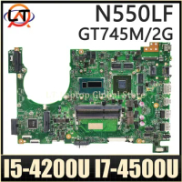 Notebook Mainboard For ASUS N550LF N550L Q550L Q550LFLaptop Motherboard I5-4200U I7-4500U GT745M/2G TEST OK