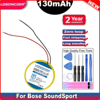 LOSONCOER CP1654 LIR1654 130mAh Battery For Bose SoundSport Wireless,soundsport pulse