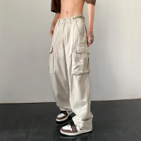 【Pure 衣櫃】日系復古多口袋寬鬆工裝褲(男裝/雅痞/KDPY-D27)