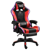 Desk Gaming High Quality Computer Chair with Massage Leather Office Light Gamer Chair Swivel Gaming Ergonomic Cadeira Furniture