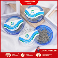Pin Peniti Panjang Jarum Peniti With Box 200 Pcs +/- Kerongsang Jarum Needle Pin Length 31 Mm Pin Tu