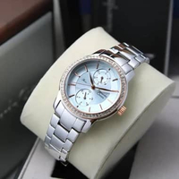 Alexandre Christie Passion AC 2A87 BF Jam Tangan Wanita Stainless Steel Strap Analog Original Silver