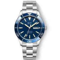 10bar Diver Watches Mens 2021 Switzerland I&amp;W Automatic Mechanical Watch SEIKO NH36A Movement Sapphire Calendar Luminous Relogio