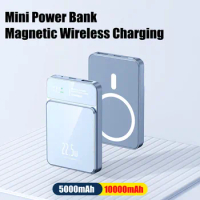 Magnetic Power Bank Qi Super Fast Charging 15W Wireless Charger Macsafe Powerbank For Iphone Samsung Xiaomi Auxiliary Battery