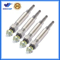 4-Pack 4D56 New Glow Plug set for Mitsubishi L200 L300 Pajero 4D56 4D56T 2.5L Engine MD050212 with 3 Months Warranty