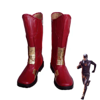 The Flash Barry Allen Men Cosplay Boots Shoes Customized Size