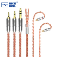 NiceHCK OrangeSir 8 Core 6N OCC+High Conductivity Copper Mixed HIFI Earphone Cable 3.5/2.5/4.4mm MMCX/0.78/N5005 Pin for FH5