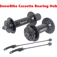 Snow Bike Hub 26 Inch Ultra Wide Aluminum Alloy Cassette Bearing 2 Peilin Front And Rear Axle Fatbike Bicycle Part Quick Release