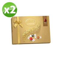Lindt 瑞士蓮 Lindor夾餡綜合巧克力禮盒14入(168g/盒x2)