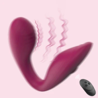Wireless Remote Control Vibrator Sex Toys For Women U Shape Vibrator Double Penetration Clitoris Stimulator Female Masturbator