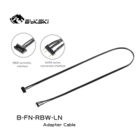 Bykski B-FN-RBW-LN,PC Fan Adapter Cable,3 Pin To 6 Pin SYNC Line To M/B 5V ASUS AURA