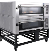 2 Deck 4Trays Bread Pizza Cake Bakery Equipment Estaurant Commercial Electric Baking Oven For Sale