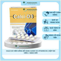 Calci-D3 viên uống bổ sung canxi và vitamin d3 ( hộp 100 viên )- Hàng mới