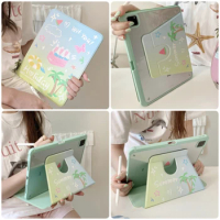 For iPad 2022 2021 Pro M1 M2 11 12.9 cover 10.2 7th 8th 9th Generation 2022 10th Gen Case 9.7 5th 6th Cartoon protective cover