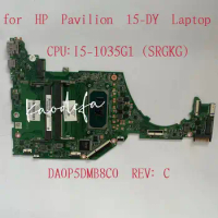 DA0P5DMB8C0 0P5D Mainboard For HP 15-DY 15-DA 15S-FQ 15T-DY Laptop Mainboard With I5-1035G1 CPU L71756-601 L71756-001 100% Test