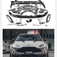 For aston martin dbx upgrade msy style dry carbon fiber front lip side skirts rear lip diffuser tail spoiler accessories body ki