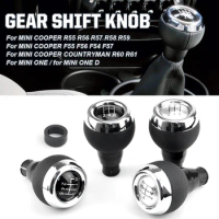 5 6 Speed Car Gear Shift Knob MT Lever Shifter Knob head For Mini cooper R55 R56 R57 R58 R59 R60 R61 F54 F55 F56 F57 Auto Parts