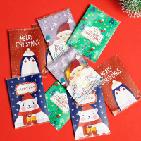 Túi Niêm Phong Bánh Quy Ông Già Noel, 100 Cái, Bao Bì Kẹo Thủ Công, Nougat, Bánh Quy, Trang Trí Tiệc
