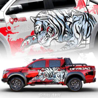 Tiger car sticker for Raptor F150 door accessories animal sticker for Navarre Ford Raptor ranger hood decal goods for Tundra