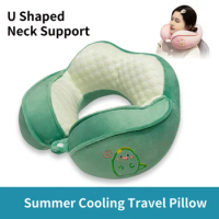 Travel Pillow, Best Memory Foam Neck Pillow Head Support Soft Pillow for Sleeping Rest, Airplane Car &amp; Home Use