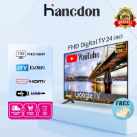 【Free packing Kayu J&T】Hancdon TV digital 21/24 inci digital android led TV polytron Vidio TV Netfli