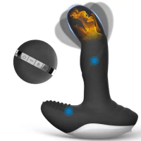 Wiggle Motion Prostate Massager Male Anal Butt Plug Vibrating P spot Prostate Stimulator Anal Sex Toys for Men Remote Control