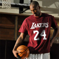 เลเกอร์ส หมายเลขคคอลเลกชัน 2265 เสื้อยืด Kobe Bryant, 24 ผู้ชาย, สีดำ, เสื้อกีฬาจิตวิญญาณ Mamba, ของ