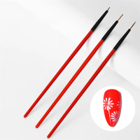 3PCS อะคริลิคเล็บศิลปะแปรงเล็บลายจุดวาดปากกาวาดภาพการออกแบบ DIY การออกแบบเล็บศิลปะจุดเครื่องมือ 5711
