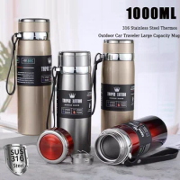 316 Stainless Steel Insulated Mug Large Capacity Insulated Mug Outdoor Car Travel Mug Double Layer Stainless Steel Kettle