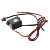 red-black cable DC 12V EL wire neon glow strip light driver unit inverter