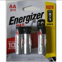 Baterai Battery Batere Energizer MAX AA isi 2 bonus 1pc