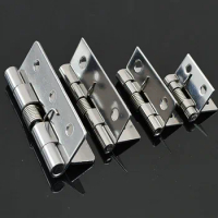 2 Pcs 304 stainless steel spring hinge automatic cabinet door wardrobe hardware and furniture fittings Mini micro hinge