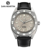 San Martin Grade 5 Titanium Mechanical Watches For Men Diver's Watch 200 Meters Waterproof ST2100 Automatic Wristwatch SN0027-3