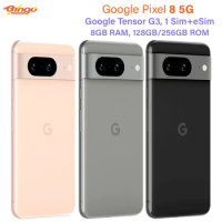 Google Pixel 8 128GB/256GB 5G Original Unlocked Mobile Phone 6.2" Google Tensor G3 8GB RAM 50MP&amp;12MP NFC eSim Fingerprint